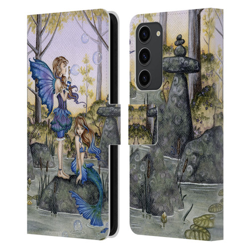 Amy Brown Folklore Cousins Leather Book Wallet Case Cover For Samsung Galaxy S23+ 5G