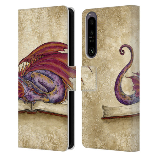 Amy Brown Folklore Bookworm 2 Leather Book Wallet Case Cover For Sony Xperia 1 IV