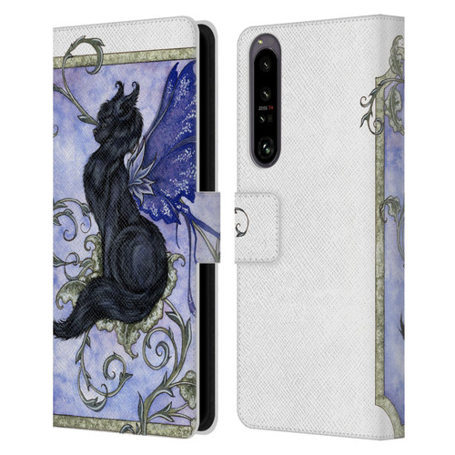 Amy Brown Folklore Fairy Cat Leather Book Wallet Case Cover For Sony Xperia 1 IV