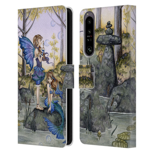 Amy Brown Folklore Cousins Leather Book Wallet Case Cover For Sony Xperia 1 IV