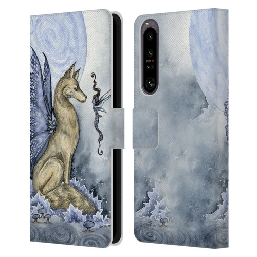 Amy Brown Folklore Wolf Moon Leather Book Wallet Case Cover For Sony Xperia 1 IV