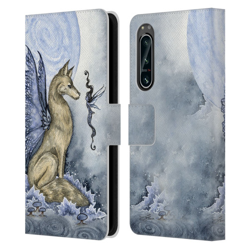 Amy Brown Folklore Wolf Moon Leather Book Wallet Case Cover For Sony Xperia 5 IV