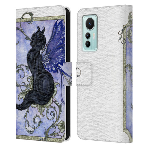 Amy Brown Folklore Fairy Cat Leather Book Wallet Case Cover For Xiaomi 12 Lite