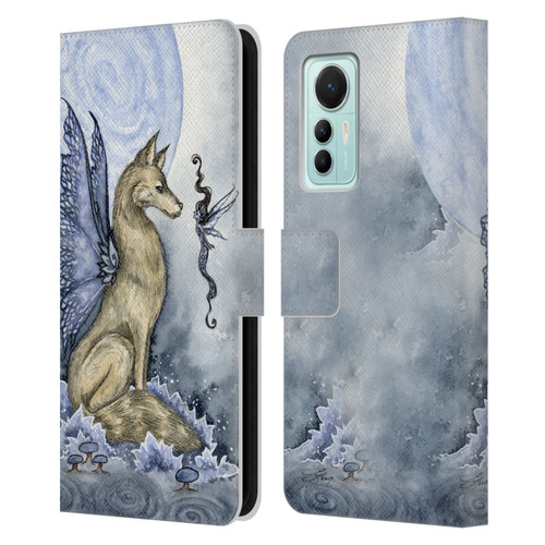 Amy Brown Folklore Wolf Moon Leather Book Wallet Case Cover For Xiaomi 12 Lite