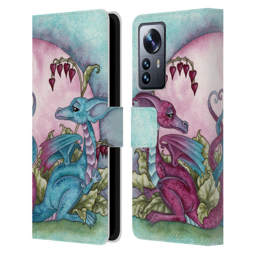 Amy Brown Folklore Love Dragons Leather Book Wallet Case Cover For Xiaomi 12 Pro