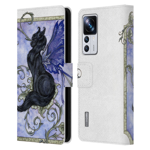 Amy Brown Folklore Fairy Cat Leather Book Wallet Case Cover For Xiaomi 12T Pro