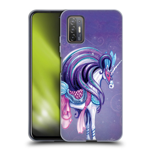 Rose Khan Unicorns White And Purple Soft Gel Case for HTC Desire 21 Pro 5G
