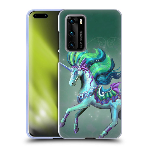 Rose Khan Unicorns Sea Green Soft Gel Case for Huawei P40 5G