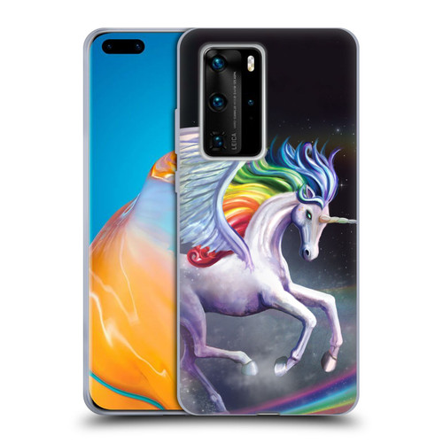 Rose Khan Unicorns Rainbow Dancer Soft Gel Case for Huawei P40 Pro / P40 Pro Plus 5G