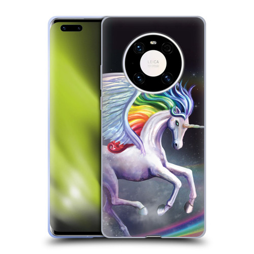 Rose Khan Unicorns Rainbow Dancer Soft Gel Case for Huawei Mate 40 Pro 5G