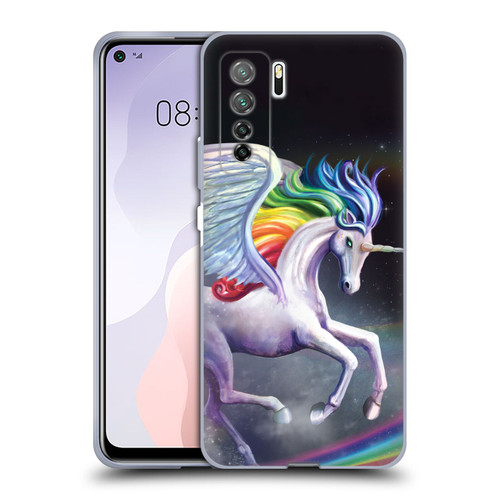 Rose Khan Unicorns Rainbow Dancer Soft Gel Case for Huawei Nova 7 SE/P40 Lite 5G