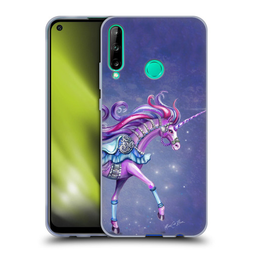Rose Khan Unicorns Purple Carousel Horse Soft Gel Case for Huawei P40 lite E