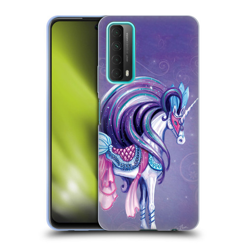 Rose Khan Unicorns White And Purple Soft Gel Case for Huawei P Smart (2021)