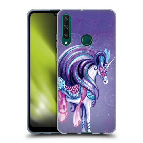 Rose Khan Unicorns White And Purple Soft Gel Case for Huawei Y6p