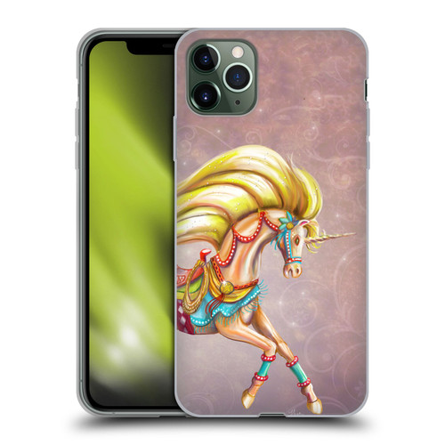 Rose Khan Unicorns Western Palomino Soft Gel Case for Apple iPhone 11 Pro Max