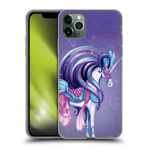 Rose Khan Unicorns White And Purple Soft Gel Case for Apple iPhone 11 Pro Max