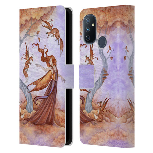 Amy Brown Lovely Fairies Autumn Companion Leather Book Wallet Case Cover For OnePlus Nord N100