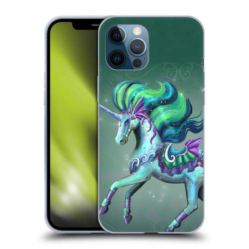 Rose Khan Unicorns Sea Green Soft Gel Case for Apple iPhone 12 Pro Max