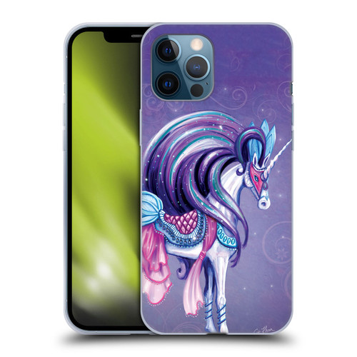 Rose Khan Unicorns White And Purple Soft Gel Case for Apple iPhone 12 Pro Max