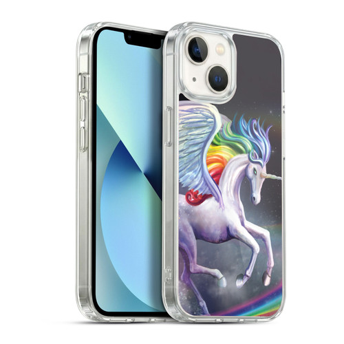Rose Khan Unicorns Rainbow Dancer Soft Gel Case for Apple iPhone 13
