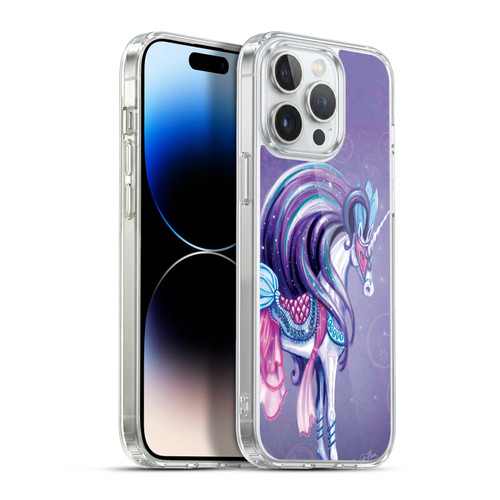 Rose Khan Unicorns White And Purple Soft Gel Case for Apple iPhone 13 Pro Max & MagSafe