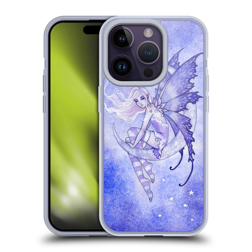 Amy Brown Elemental Fairies Moon Fairy Soft Gel Case for Apple iPhone 14 Pro