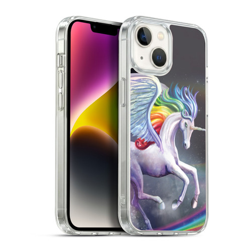 Rose Khan Unicorns Rainbow Dancer Soft Gel Case for Apple iPhone 14