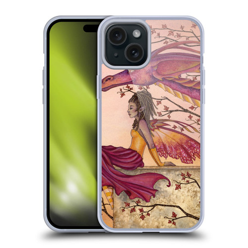 Amy Brown Elemental Fairies Greeting The Dawn Soft Gel Case for Apple iPhone 15 Plus