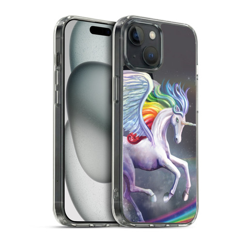 Rose Khan Unicorns Rainbow Dancer Soft Gel Case for Apple iPhone 15 & MagSafe