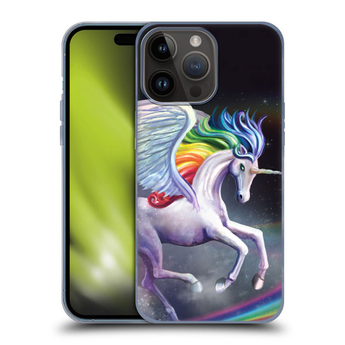Rose Khan Unicorns Rainbow Dancer Soft Gel Case for Apple iPhone 15 Pro Max