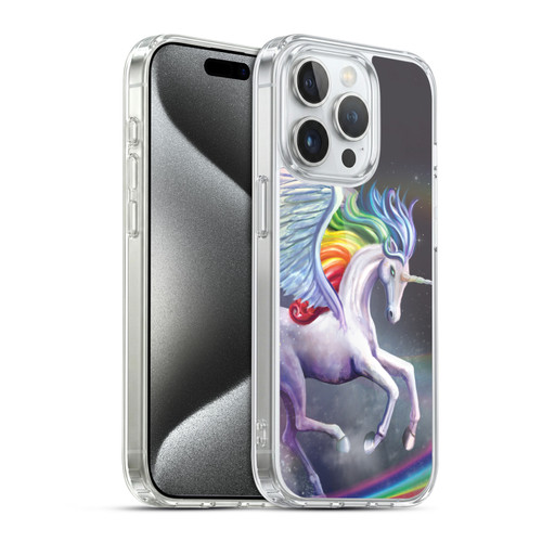 Rose Khan Unicorns Rainbow Dancer Soft Gel Case for Apple iPhone 15 Pro & MagSafe