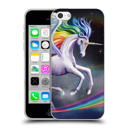 Rose Khan Unicorns Rainbow Dancer Soft Gel Case for Apple iPhone 5c