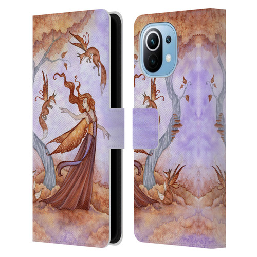 Amy Brown Lovely Fairies Autumn Companion Leather Book Wallet Case Cover For Xiaomi Mi 11