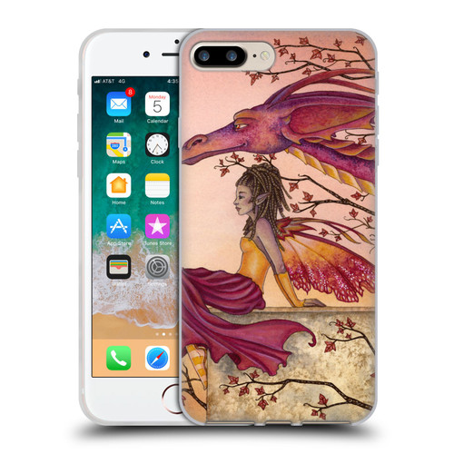Amy Brown Elemental Fairies Greeting The Dawn Soft Gel Case for Apple iPhone 7 Plus / iPhone 8 Plus