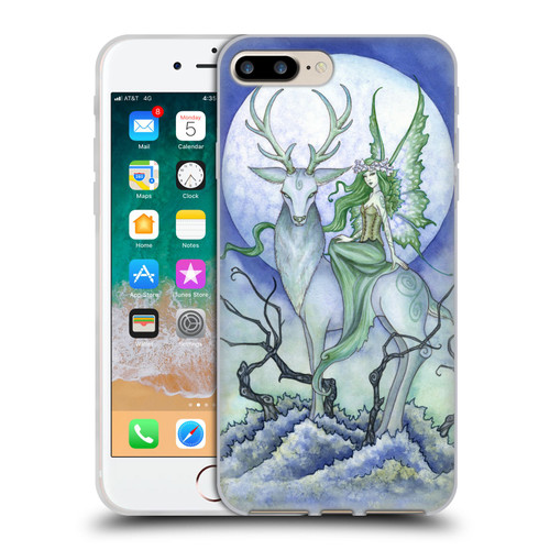 Amy Brown Elemental Fairies Midnight Fairy Soft Gel Case for Apple iPhone 7 Plus / iPhone 8 Plus