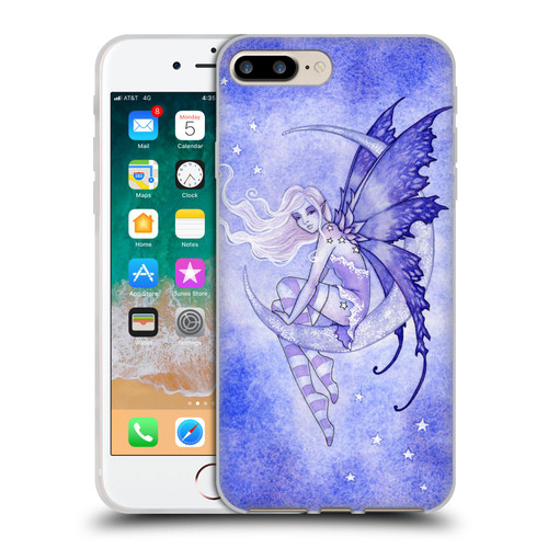 Amy Brown Elemental Fairies Moon Fairy Soft Gel Case for Apple iPhone 7 Plus / iPhone 8 Plus