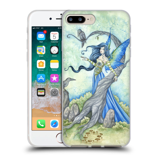 Amy Brown Elemental Fairies Night Fairy Soft Gel Case for Apple iPhone 7 Plus / iPhone 8 Plus