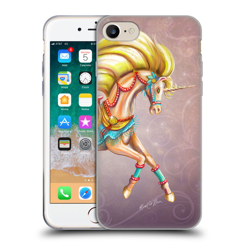 Rose Khan Unicorns Western Palomino Soft Gel Case for Apple iPhone 7 / 8 / SE 2020 & 2022