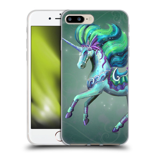 Rose Khan Unicorns Sea Green Soft Gel Case for Apple iPhone 7 Plus / iPhone 8 Plus