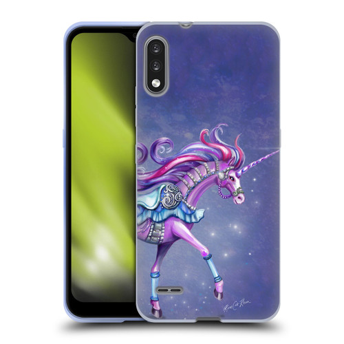 Rose Khan Unicorns Purple Carousel Horse Soft Gel Case for LG K22
