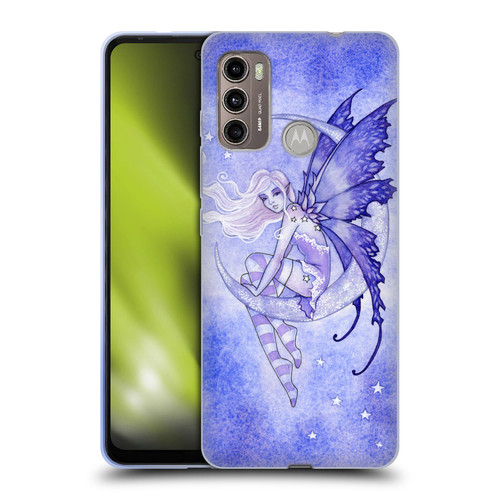 Amy Brown Elemental Fairies Moon Fairy Soft Gel Case for Motorola Moto G60 / Moto G40 Fusion