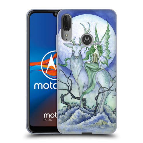 Amy Brown Elemental Fairies Midnight Fairy Soft Gel Case for Motorola Moto E6 Plus