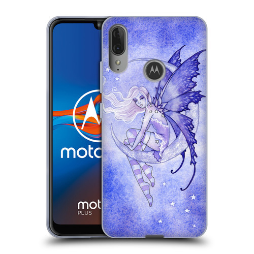Amy Brown Elemental Fairies Moon Fairy Soft Gel Case for Motorola Moto E6 Plus