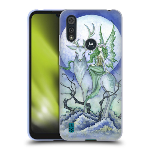 Amy Brown Elemental Fairies Midnight Fairy Soft Gel Case for Motorola Moto E6s (2020)