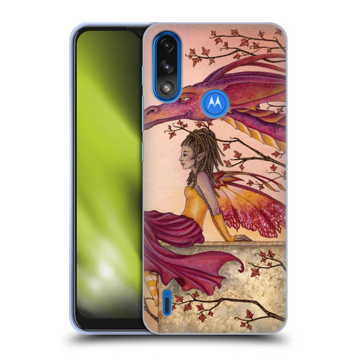 Amy Brown Elemental Fairies Greeting The Dawn Soft Gel Case for Motorola Moto E7 Power / Moto E7i Power