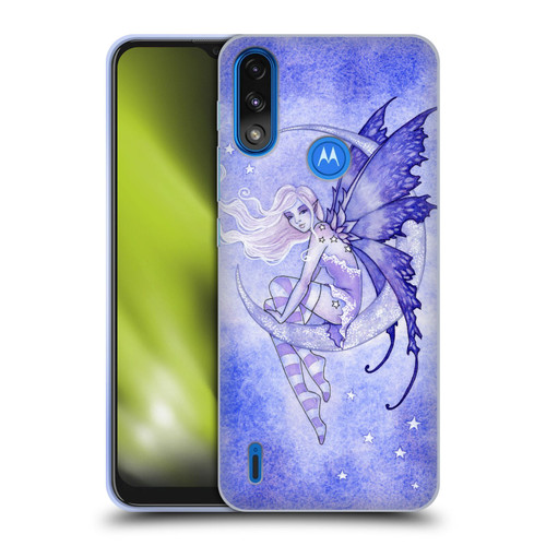 Amy Brown Elemental Fairies Moon Fairy Soft Gel Case for Motorola Moto E7 Power / Moto E7i Power