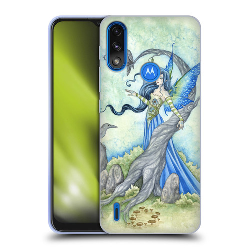 Amy Brown Elemental Fairies Night Fairy Soft Gel Case for Motorola Moto E7 Power / Moto E7i Power