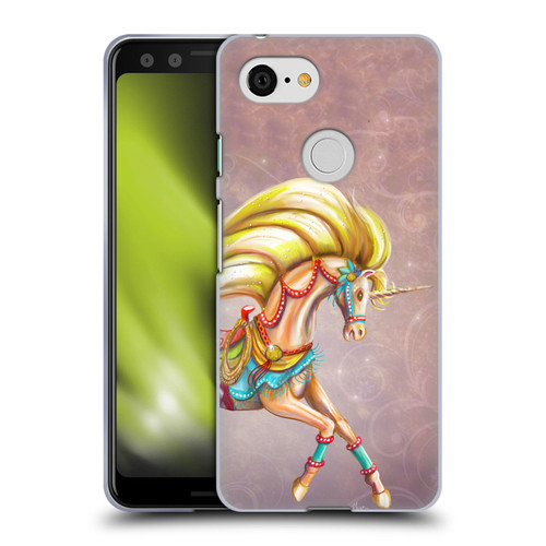 Rose Khan Unicorns Western Palomino Soft Gel Case for Google Pixel 3
