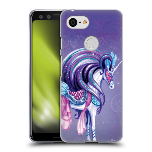 Rose Khan Unicorns White And Purple Soft Gel Case for Google Pixel 3
