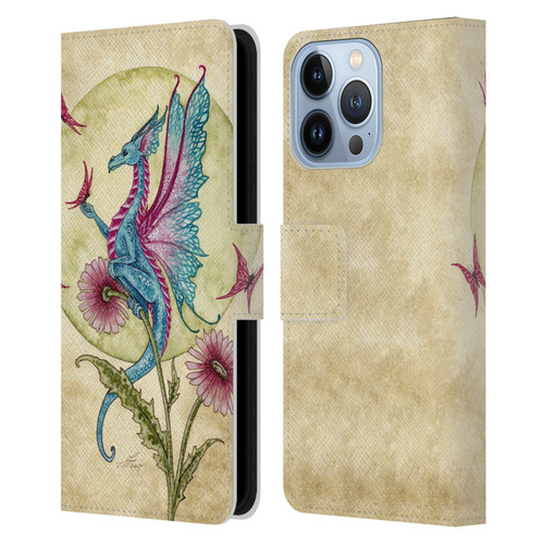 Amy Brown Mythical Butterfly Daydream Leather Book Wallet Case Cover For Apple iPhone 13 Pro
